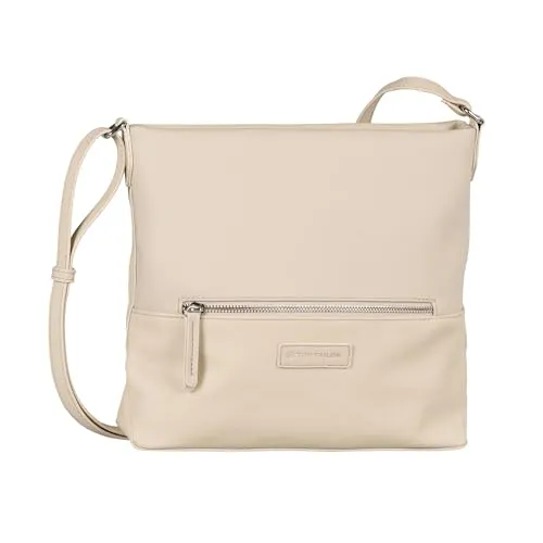 Tom Tailor Gia Cross Bag M 27 cm - Beige - Umhängetaschen mit weicher Haptik, ausgestattet mit mehreren Fächern und verstellbarem Schulterriemen für optimalen Tragekomfort und klassischen Look.