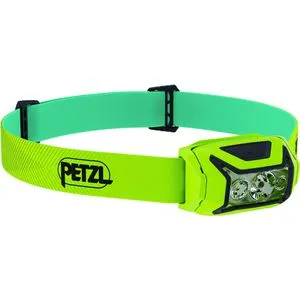 Petzl Stirnlampe Actik LED 450 Lumen - Stirnlampen mit 450 Lumen und 100 m Leuchtweite, spritzwassergeschützt (IPX4) und ideal für Outdoor-Aktivitäten. Inklusive Rotlicht und 5 Lichtmodi für vielseitigen Einsatz.