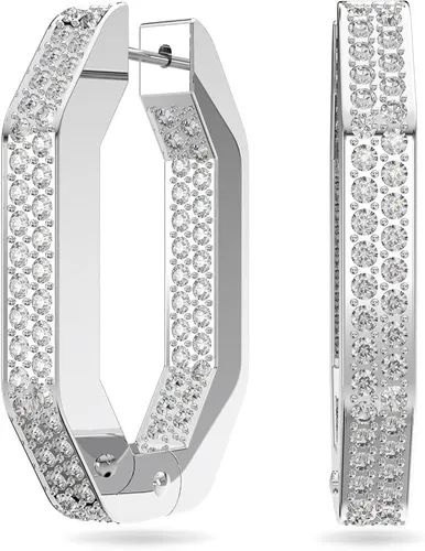 Swarovski Damen Dextera Weiß Kristall Ohrringe 5618308 in silber von Swarovski