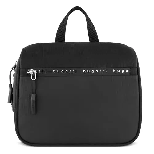 bugatti Blanc Delight Kulturtasche - Reisetasche aus robustem Tarpaulin Light & Nylon, mit viel Platz und vielen Fächern für eine organisierte Reise, abwaschbar und leicht zu reinigen.