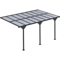 Furnicato Pergola Pavillon 435 x 302 cm – Höhenverstellbar - Dieser elegante Gartenpavillon bietet hochwertigen Sonnenschutz und eine flexible Höhenverstellung. Ideal für Garten, Terrasse oder Balkon, sorgt er für eine angenehme Atmosphäre bei jedem Wetter!