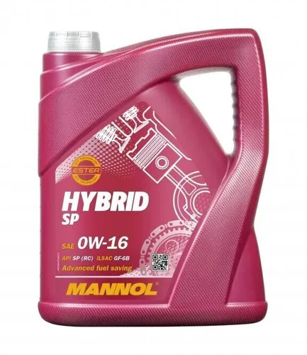 MANNOL HYBRID SP MOTORÖL 0W-16 - 5L für Nissan, Toyota, Mitsubishi, Honda - Motoröl der Klasse 0W-16, ideal für Hybridfahrzeuge und bietet hervorragenden Schutz bei hoher Effizienz. Ideal für diverse Modelle und Herstellerfreigaben.