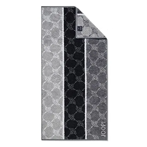Joop! 1657 Signature Cornflower Stripes Handtuch in grau von JOOP!