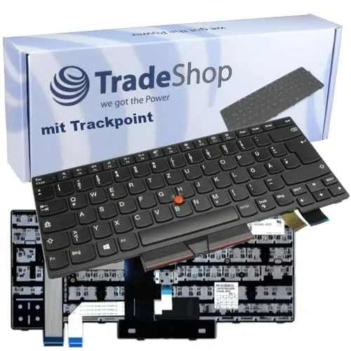 Trade-Shop Hochwertige Original Laptop Tastatur/Notebook Keyboard Deutsch QWERTZ für Lenovo ThinkPad T470 T470C T480 T410 ersetzt 01AX458 01EN612 01AX417