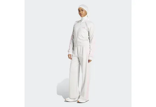 adidas Sportswear Trainingsanzug W TEAMSPORT TS (2-tlg), Jacke schmal geschnitten, Hose regulär geschnitten, hoher Bund