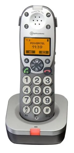Amplicomms Powertel 701 Big Button schnurloses DECT-Zusatzhandteil - Anthrazit