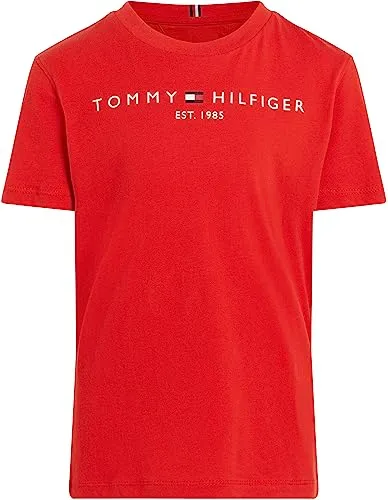 Tommy Hilfiger ESSENTIAL TEE Kinder T-Shirt, rot von Tommy Hilfiger