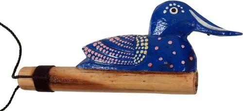 Musikinstrument aus Holz, handgearbeitet Pfeife, Flöte, Spaß Trompete - Bambu