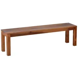 Bank Lendra 180cm aus massivem Teakholz - Moderne Teak Bank für den Garten, ideal für gesellige Stunden. Robust und pflegeleicht dank transparenter Lackversiegelung. Die natürliche Maserung des Holzes sorgt für einen stilvollen Akzent.