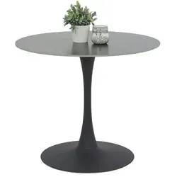 Schwarzer Esstisch rund 90 cm von Hela