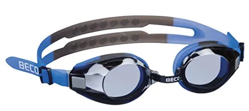Beco Unisex – Erwachsene Arica Profischwimmbrille, blau/grau, One Size