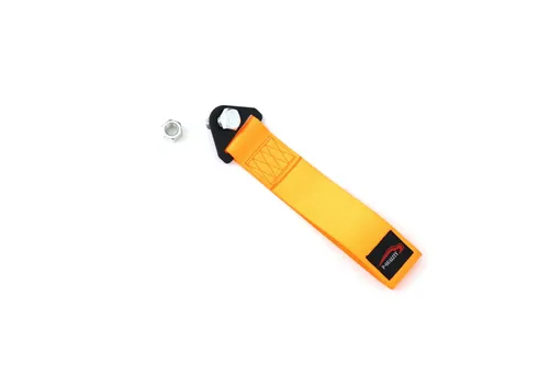 Abschleppschlaufe orange Abschlepphaken Tow Strap Tau FIA 20cm Rally Motorsport