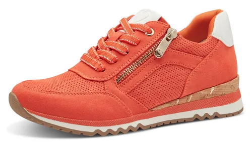 MARCO TOZZI Sneaker Lederimitat/Textil in Orange 37 EU in orange von MARCO TOZZI
