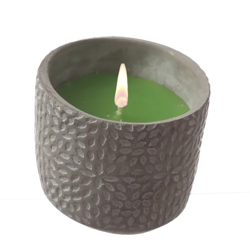 Duftkerze Citronella Betonkerze Zitrone Mückenschutz Anti Mückenkerze grün