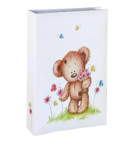 Produktbild IDEAL TREND Baby Bear Flower Fotoalbum für 300 Fotos in 10x15 cm Kinder Memoalbum Foto Album