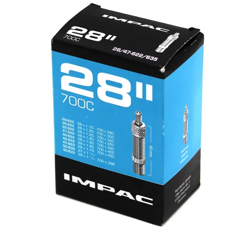 Impac Fahrrad Schlauch 28 Zoll 28/47-622/635 27/28x1 1/4-1.75 DV Blitzventil