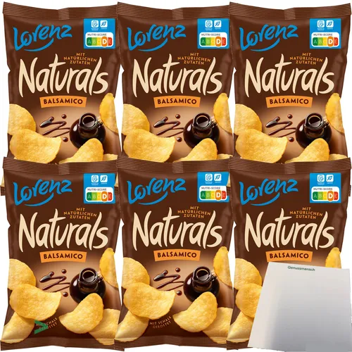 Produktbild Lorenz Naturals Balsamico Chips Kartoffelchips geröstet 6er Pack 6x95g Beutel