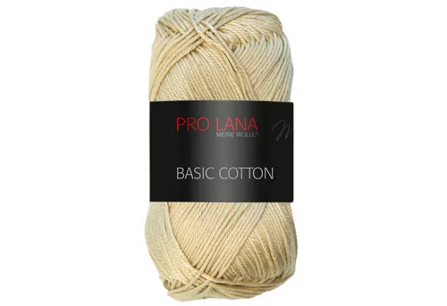 Pro Lana Pro Lana BASIC COTTON Baumwollgarn 50 g Häkelwolle, 125 m (Perfektes Baumwoll-Garn für leichte Pullover, Mützen und Accessoires), 50 g