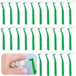 Prasacco Interdentalbürsten 0,8mm L-Förmig Grün