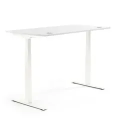 Höhenverstellbarer Schreibtisch 1200x605-1255x800mm in Weiß - Ergonomischer Schreibtisch mit Memory-Handschalter und Kollisionsschutz. Ideal für flexibles Arbeiten und maximale Beinfreiheit. Perfekt für ein gesundes Arbeitsumfeld.