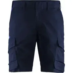 Blakläder Shorts Industrie Stretch, marineblau / kornblau, Konfektionsgröße 56 - Arbeitshose & Bundhose - Robuste Shorts aus 2-Wege-Stretch-Material für optimale Beweglichkeit und Tragekomfort, ideal für industrielle Anwendungen.