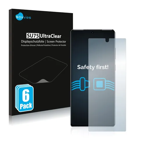 6x Schutzfolie für Samsung Galaxy Note 20 5G Display Schutz Folie