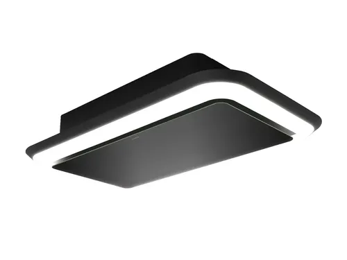 Silverline SLUD 124 s Deckenhaube 120 cm Schwarzglas