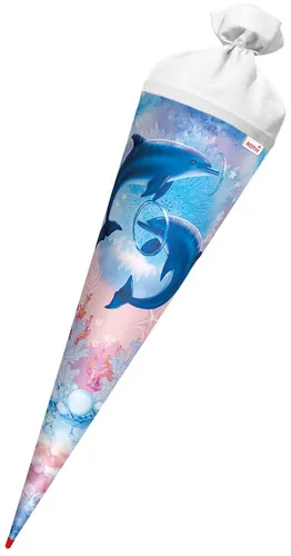 Roth Schultüte 70cm Delfine in rot von Roth