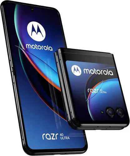 Motorola Razr 40 Ultra 5G - Unendlich Schwarz, 256GB/8GB RAM - Handys ohne Vertrag mit 6,9 Zoll LTPO AMOLED Display, 165Hz Bildwiederholrate und wasserabweisender Beschichtung für ein beeindruckendes Nutzererlebnis.