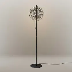 s.luce Atom Stehlampe Schwarz, 50x208 cm von s.luce