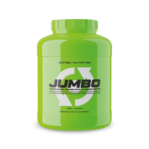 Scitec Nutrition Jumbo 3520g Gainer mit BCAA und Kreatin - Leckeres Schokoladenpulver für Bodybuilding und Fitness. Unterstützt den Muskelzuwachs und liefert wertvolle Nährstoffe für dein Training. Ideal für Sportler und Fitnessbegeisterte.