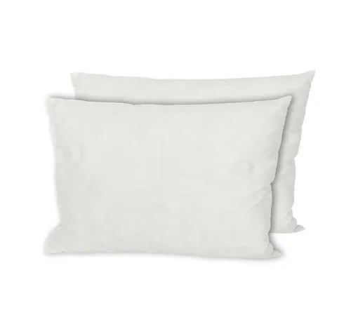 MSS e.K. Federkissen Federkissen 2er-Set, Füllung: 100% Gänsefedern, Bezug: ohne extra Bezug, Gänsefedern, Inlett 100% Baumwolle, kein Lebendrupf
