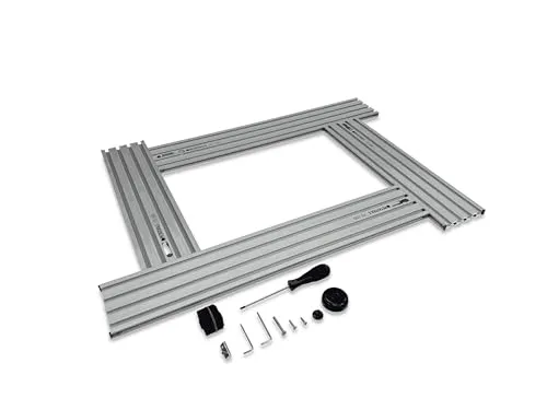 PETATOOLS® FS 700 Frässchablone für präzise Ausschnitte - Oberfräsen-Zubehör mit Millimeterskala für exakte Maße, ideal für rechteckige und runde Ausschnitte, robust und anwenderfreundlich.