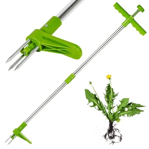 Kinzo Unkrautstecher Gartenwerkzeug mit Langem Griff
