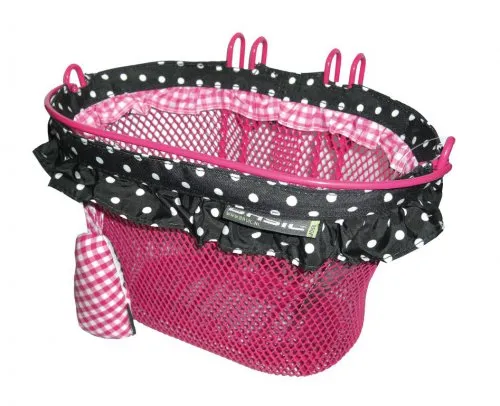 Vorderrad-Kinderkorb Jasmin-Basket in pink von Basil