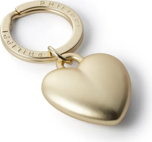 Philippi MY HEART Schlüsselanhänger, Mattgold, Herzform in gold von Philippi