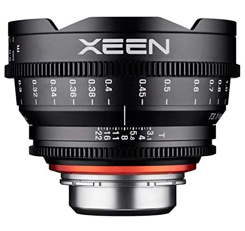 XEEN Cinema 14mm T3,1 Sony E Vollformat Objektiv MF Cine Video Lens für hohe Auflösungen mit Follow Focus Zahnkränze