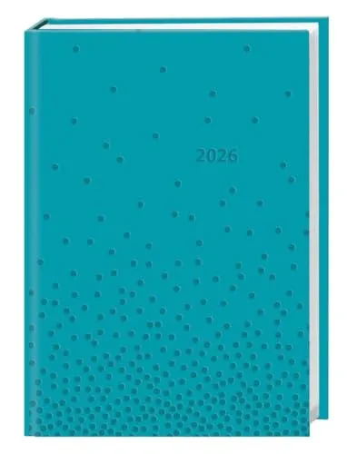 Kalenderbuch A6 blau 2026: Praktischer Planer für den Alltag mit Wochen-Kalendarium. Taschenkalender in leuchtendem Blau mit Platz für Termine und ... Format 11,5 x 16,5 cm (Kalenderbücher Heye)