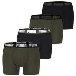 PUMA Boxershorts MEN EVERYDAY BOXER 4P ECOM - Boxer anliegend, eng anliegend mit breitem Logo-Webbund für optimalen Tragekomfort, ideal für den täglichen Gebrauch.