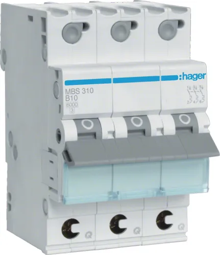 Hager MBS310 Leitungsschutzschalter 3-polig 10A