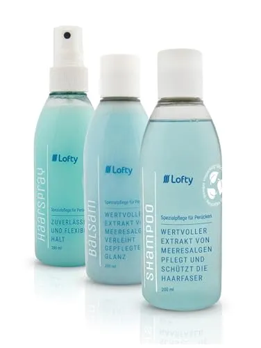 Lofty Perücken Pflege-Set 2 mit Haarspray, Balsam & Shampoo
