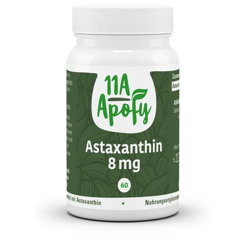 Astaxanthin 8 mg | Natürliches Astaxanthin aus der Alge Haematococcus pluvialis