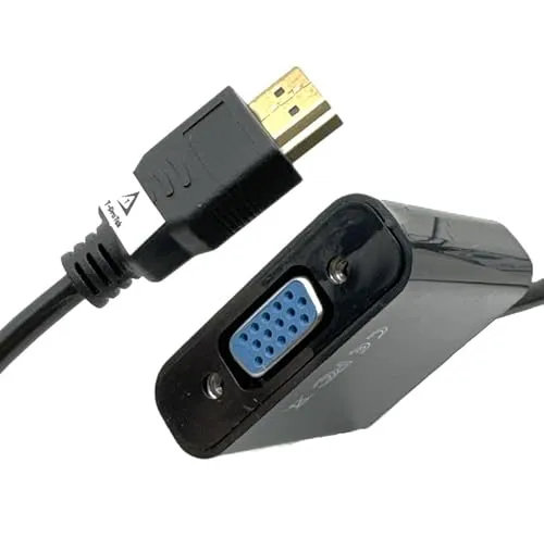 T-ProTek HDMI zu VGA Buchse HD 1080p Adapter Konverter Audio Video Kabel für Laptop PC