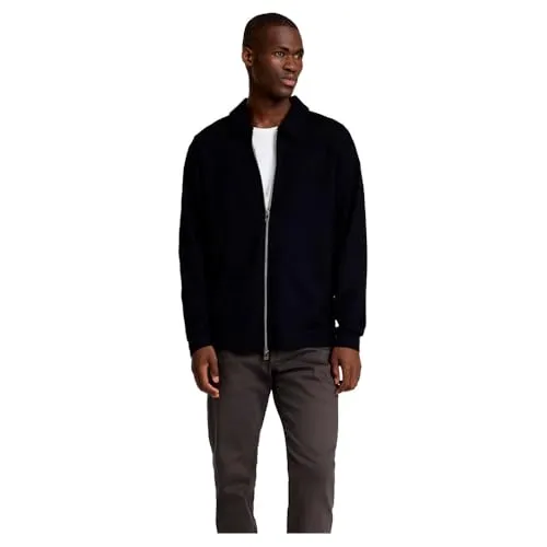 SELETED HOMME Herren SLHEMANUEL Soft Full Zip Sweatshirt-Jacke, Black, L - Funktionsjacke für Herren mit praktischem Reißverschluss, ideal für Freizeit und Sport, bietet hohen Tragekomfort und eine moderne Passform.