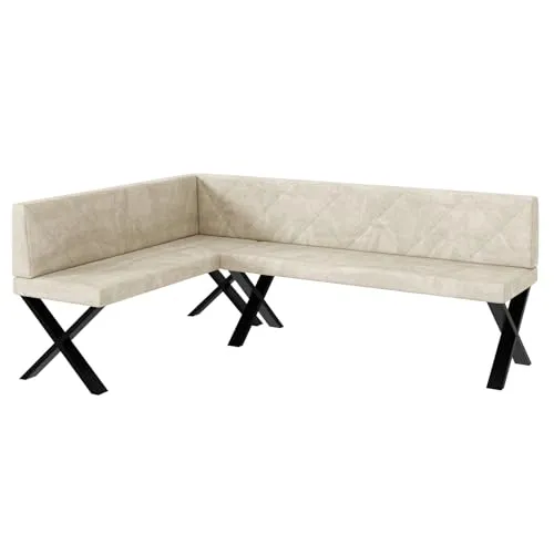 MEBLINI Eckbank für Esszimmer in weiß von MEBLINI