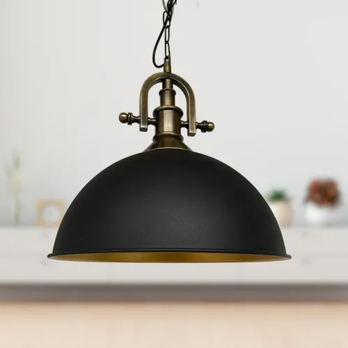 Pendelleuchte Schwarz Ø 30 cm in schwarz von Bamyum