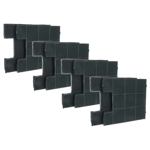 vhbw 8x Aktivkohlefilter kompatibel mit Amica KH 17189 E, KH 17172, KH 17215-2 E, KH 17210 S, KH 17208 E, KH 17199 E Dunstabzugshaube