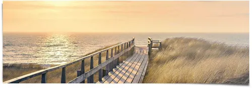 Reinders! Poster Weg zum Strand, (1 St) in gelb von Reinders!