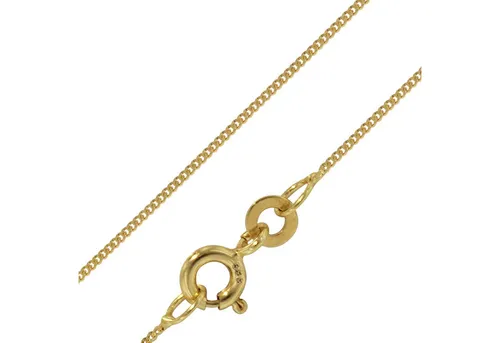 trendor Feine Panzerkette 333 Gold 0,8 mm - Elegante Halskette aus 8 Karat Echtgold, erhältlich in Längen von 38-60 cm. Ideal für Anhänger und als perfektes Geschenk in einer stilvollen trendor Geschenkbox.