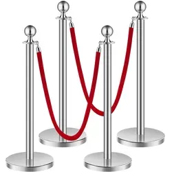 VEVOR Absperrpfosten mit Samtseilen von Vevor